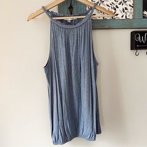 heather blue tank top 💙